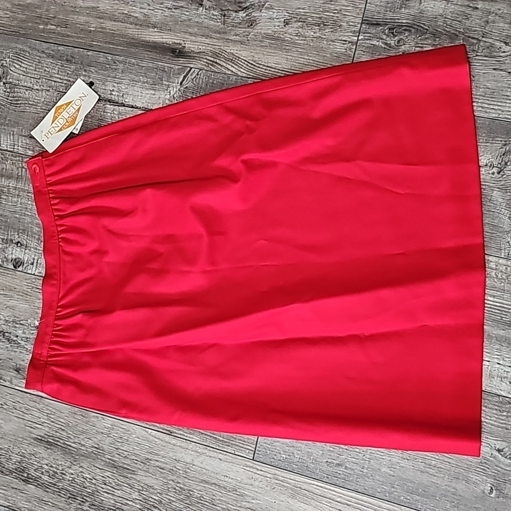 NWT Pendleton Vintage 100% Pure Virgin Wool Midi Skirt